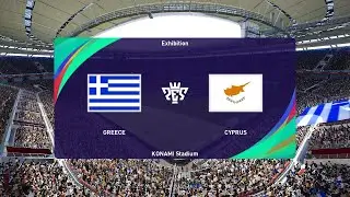 Greece vs Cyprus (09/06/2022) UEFA Nations League PES 2021