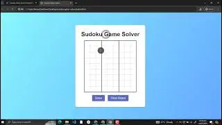 Sudoku Game Solver Using HTML, CSS and JavaScript with Source Code