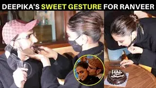 Deepika Padukone's SWEET gesture for hubby Ranveer Singh during her BIRTHDAY bash | VIRAL video