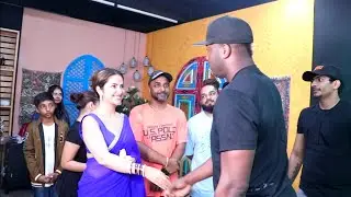 Andre Russell, Palash Muchchal and Avika Gor Spotted At Studio In Andheri