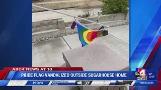 Pride flag vandalized outside Sugarhouse home