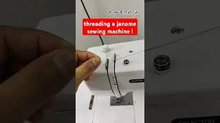 How to thread a janome sewing machine ! Step-by-step guide #ussewtips #janomesewingmachine #ytshorts