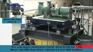 Spring Mounted Inertia Base Vibration Isolation Test   Mason UK Ltd