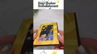 Easy Shaker Embellishment - See my Shorts Feed for DIY Confetti #shakercard #embellishments #crafts