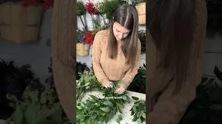 Make a year round greenery wreath order with me! #wreathmaker #wreathmaking