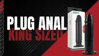 Plug Anal 23,5cm Lovetoy King Sized Anal Dildo Preto - Lovetoy