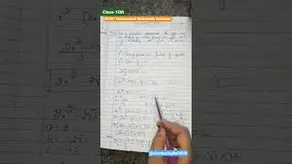 #easywayofsolution#cbse#classXth#ncertmathematics#worksheetssolution