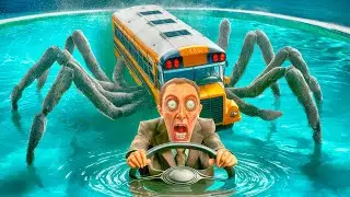 Would You Survive These School Bus Crashes - American School Bus Crashes - BeamNG drive