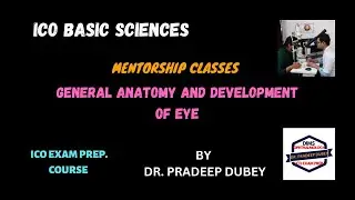 ICO BASIC SCIENCES MENTORSHIP CLASSES #General anatomy and Development of Eye #Dr. Pradeep Dubey
