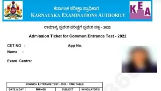 🔥  Easy Steps To Downlod KCET Hall Tickets ,🥳 In Your Smart Phone #kcet  #hallticket   InShot