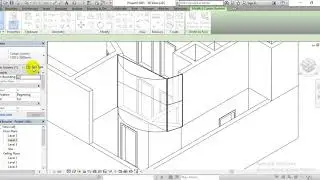 Curved Curtain Wall by Autodesk Revit 2016