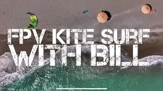Chacing Fpv Bill with his kite surf