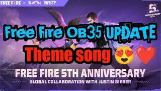 OB35 UPDATE Theme Song In Free Fire MAX🤯❤️‼️5th anniversary theme song in Free Fire MAX‼️❤️