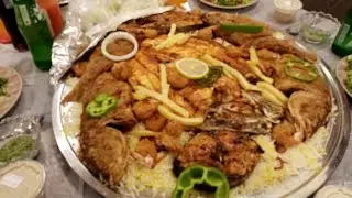 Fried Fish platter With Rice