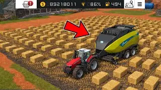 Use The Biggest Bales Machine IN Fs 18 : Farming Simulator 18 Gameplay | Fs18 Timelapse #fs18 