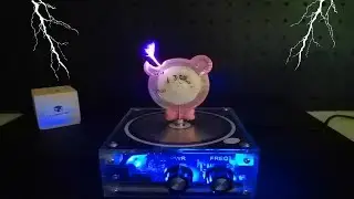 Tesla Coil vs Candy⚡🔥Music Tesla Coil experiment #teslacoil #plant #danger #fire #04