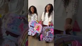 Our Afro Unicorn backpack sets are too cute get these now from Walmart!🦄✨#afrounicorn #shorts