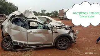 Massive Accident of Ford Freestyle.Driver safe Ford Build quality proved