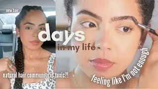 VLOG | feeling like I&rsquo;m not enough, curly hair community being toxic & how I get glass skin