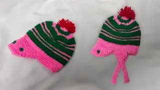 FAST AND EASY KNIT BABY HAT FOR 0-6M, HOW TO KNIT BEGINNERS FRIENDLY, KNITTING FOR BABY