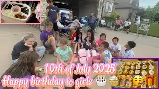 Happy Birthday Girls July 10!!!🧁💐🎊🎁. L&agrave;m tiệc đột suất m&agrave; c&aacute;c con được vui😍