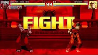 EVE HD Team Master and Omega God Ryu and Ken Vs Dragon Ken