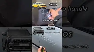 manual vs automatic flap door handle #cars
