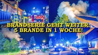 [NÄCHTLICHE BRANDSERIE GEHT WEITER] - 5 BRÄNDE IN EINER WOCHE - | HAUS IN FLAMMEN | FEUERWEHR | KEHL