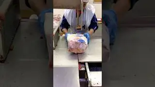 Wow !! How To Australia Frozen Lamb Shoulder Cutting By Skills Machine#short #youtube #shorts
