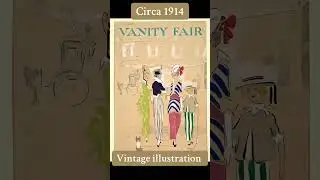 Vintage illustration Vanity Fair magazine #vintageanimation #vintage #vintageart
