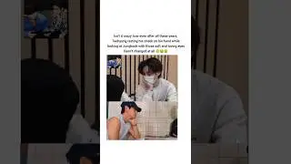 Tae resting his cheek on his hand while looking at Jk with those soft and loving eyes 😭#taekook