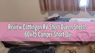 Review Cottingon RV Short Queen Sheets 60x75,Camper Short Queen Sheets-RV Bed Sheets Short Queen- 40