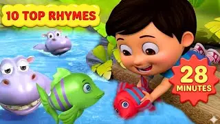 Top 10 Hindi Rhymes for Kids | Balgeet | Hindi Nursery Rhymes | Miniminds Show