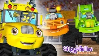 Fun Learning with Monster Trucks | Nursery Rhymes | Go Super Trucks