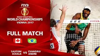 Saxton/Schalk vs. Evandro/Andre - FULL MATCH | Beach Volleyball World Champs Vienna 2017