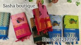 🪴Acrylic 1st quality Kalyani cotton kalamkari sarees with blouse🪴@Sashaboutique2024 