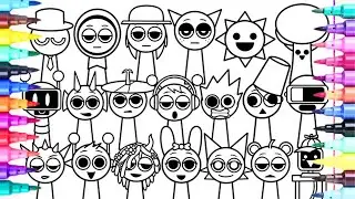 New Big Coloring Pages 🥰 #sprunki, #sprunkiincredibox #colorlove