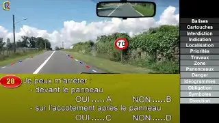 nouveau ِ@Code de la route France ✅ permis de conduire 🚦 2020 S&eacute;ri&eacute; #5 Question 21 &agrave; 30