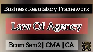 Law of Agency || Business Regulatory Framework || Commerce Companion