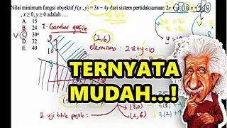 Tutorial Penyelesaian Soal Matematika UN - NILAI OPTIMUM PROGRAM LINEAR - #1