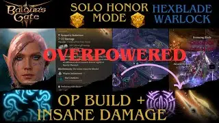 BG3: Solo Honor Mode Warlock Build | Combat Focused Gameplay and Commentary | Baldur's Gate 3 Guide