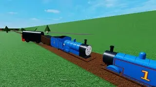 THOMAS AND FRIENDS Crashes Edward Thomas  Plunge Mud ERTL Collectible Railway Thomas the Train