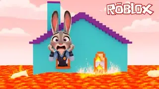 Judy Hopps Play The Floor Is LAVA New Levels in Roblox! 🔥