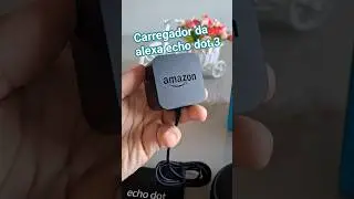 Carregador da alexa echo dot 3 #alexaechodot #alexa #amazon #shopee #comprasonline #apto #aptotenda