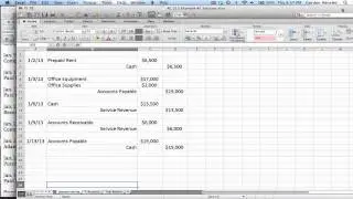 Intermediate Journal Entries, T-Accounts, and Trial Balance Demonstration Part 1