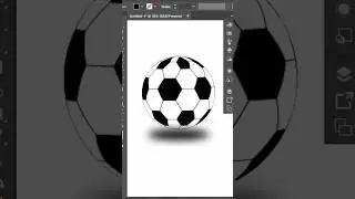 How to Draw a Realistic Soccer Ball in Illustrator | Adobe Illustrator Tutorial. Football Design