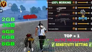 White 444 Secret Sensitivity Setting || All Gun Auto Headshot Sensitivity Settings In Free Fire 2025