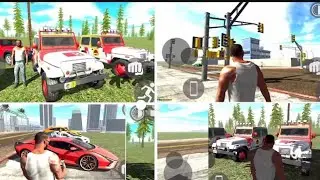Indian bike driving 3D Jurassic park Jeep road signal pole