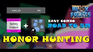 『 SPIKEY TRIDENT + SUPER HUMAN 』Bounty Hunting Montage | This Combo OP!! (Blox Fruits)