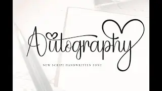 Autography Handwritten Script Font